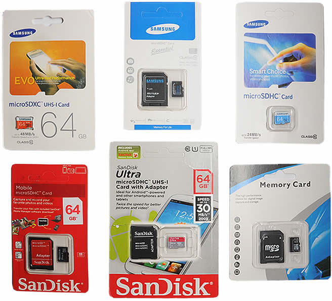 Fake SD Memory Cards Image