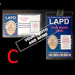 Fake LAPD ID 