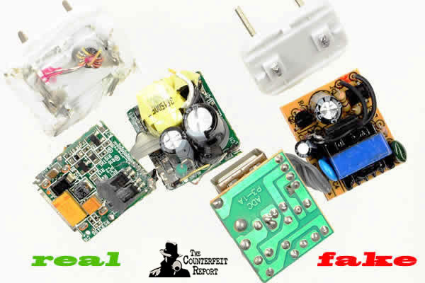 imagee - counterfeit Apple charger internals