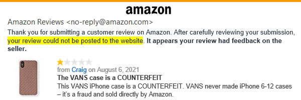 image - review blocked - VANs iPhone case